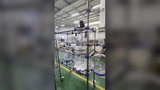 راکتور شیشه ای آزمایشگاهی برای سنتز شیمیایی